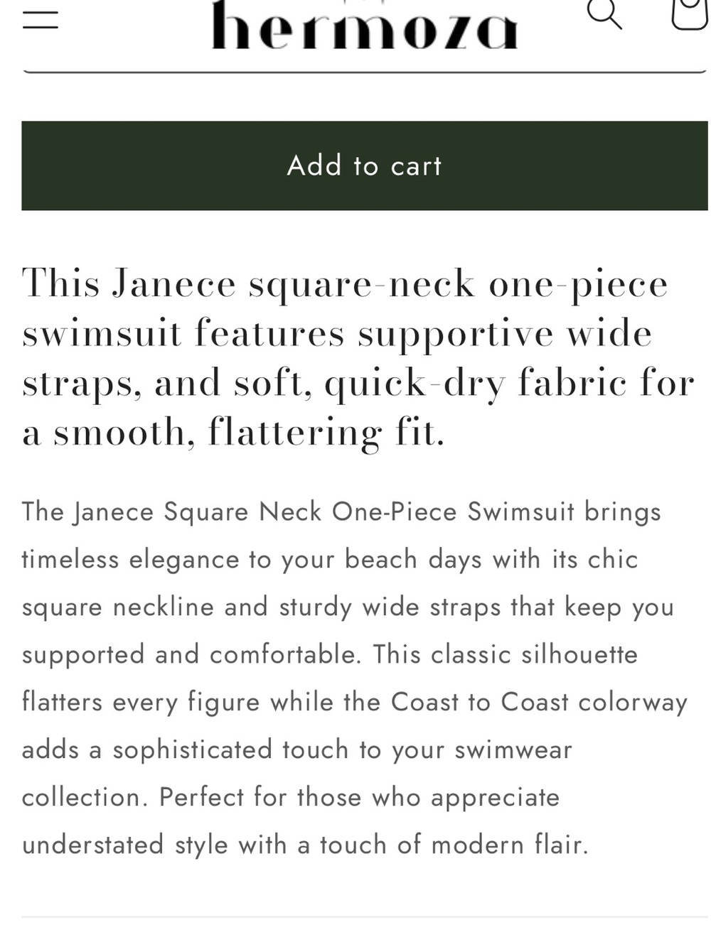 Hermoza:: Janece Seamless Square Neck One-piece Swimsuit in Coast to Coast - Picture 9 of 9
